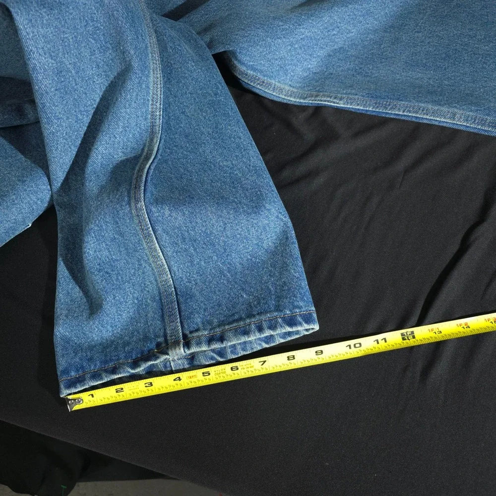 Carhartt B460 LVB Jeans Mens 38x32 Blue Relaxed Fit Straight Leg Workwear Denim